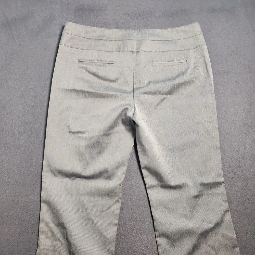 Joe B Dress Pants Women 11 Gray Mid Rise Bootcut Lightweight